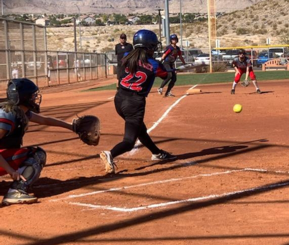 Assault Fastpitch athlete developing her hitting skills through APTF training